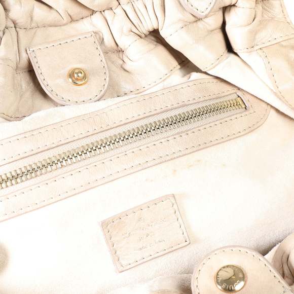 Louis Vuitton Ecru Embroidered Monogram Lambskin Olympe Stratus PM - Picture 6 of 6